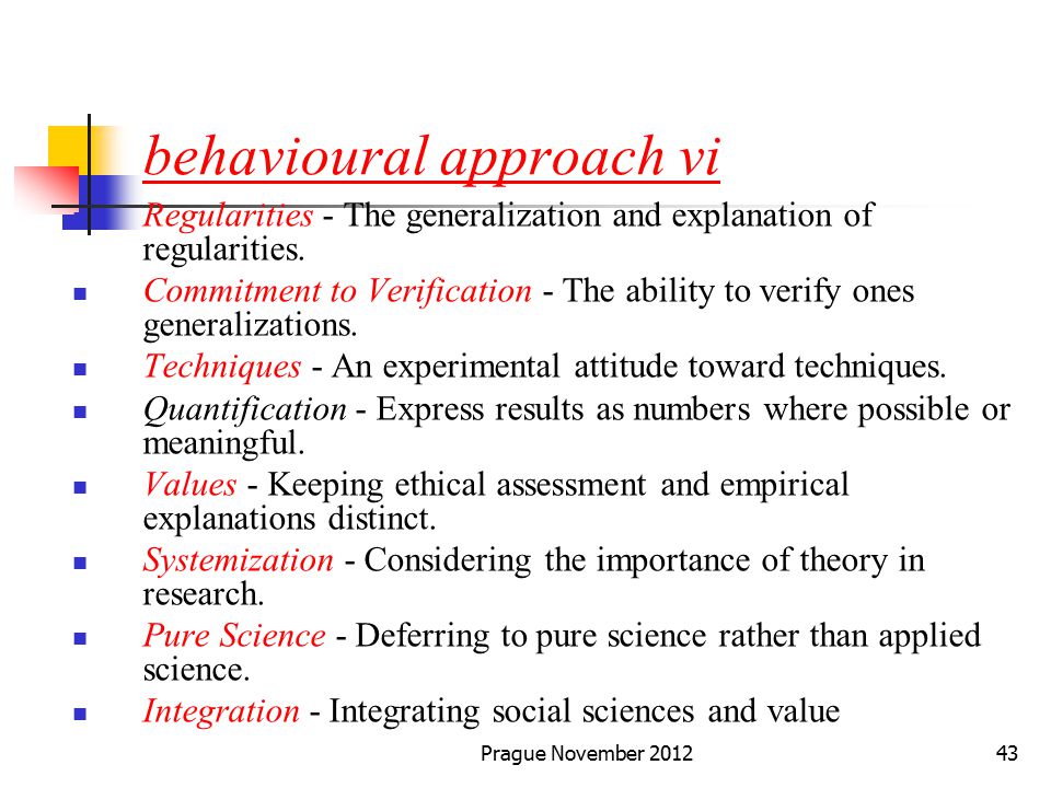 Important aspects of Behavioural Sciences Movement | Management
